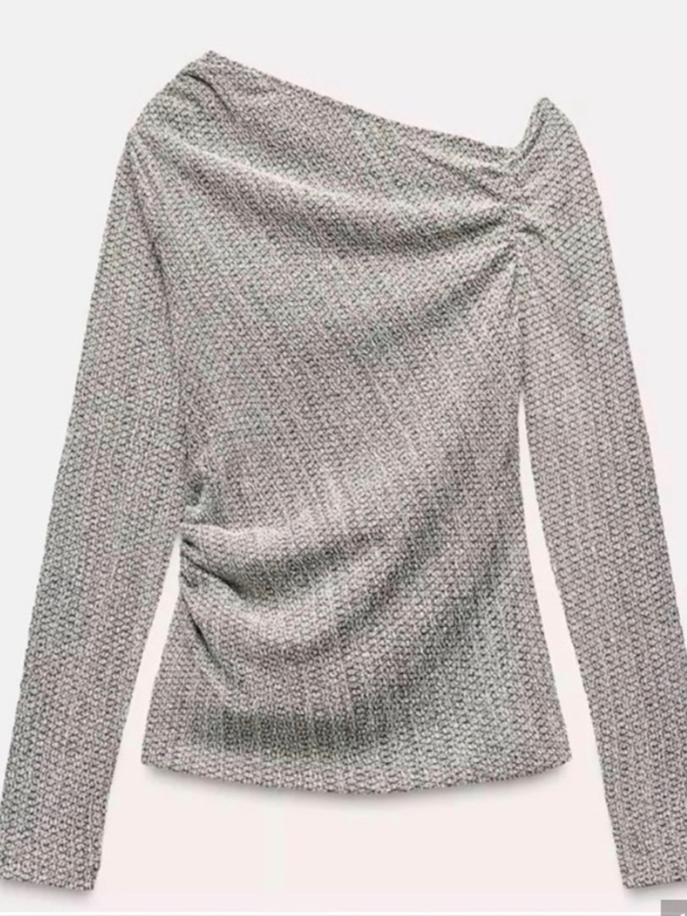 Zara asymmetrical long sleeve top